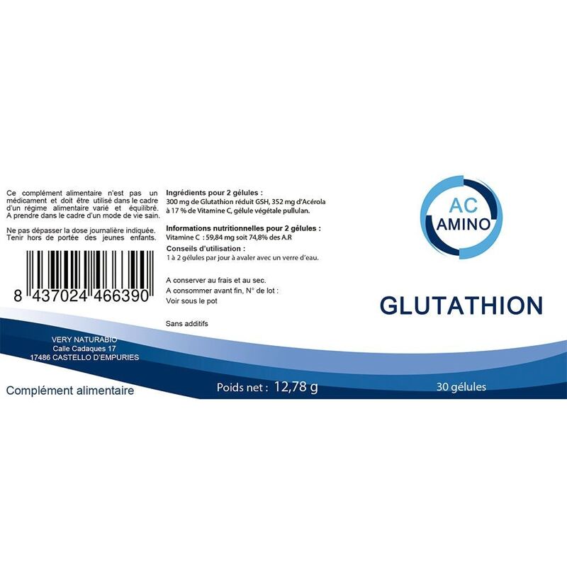 Buy wholesale Glutathione + Acerola 17% Vitamin C: Antioxidant