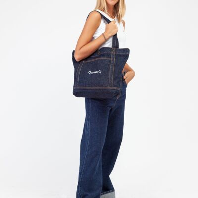 BORSA DENIM IN CANAPA