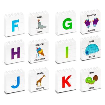 Puzzle Up Set 6 puzzles Alphabet (F-K) 2