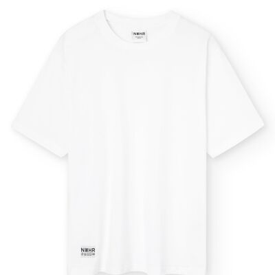 Camiseta-Etikett weiß