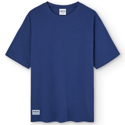 Camiseta etiqueta azul marino