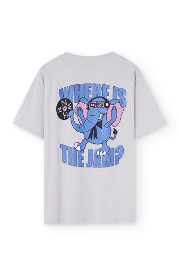 Camiseta éléphant gris 1