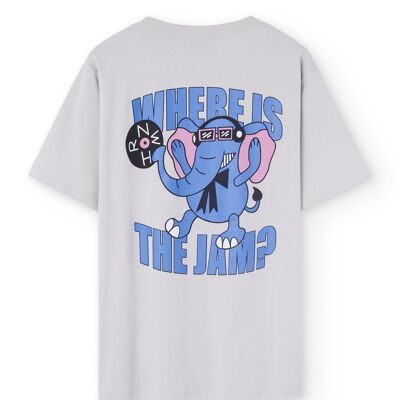 Camiseta elefante grigio