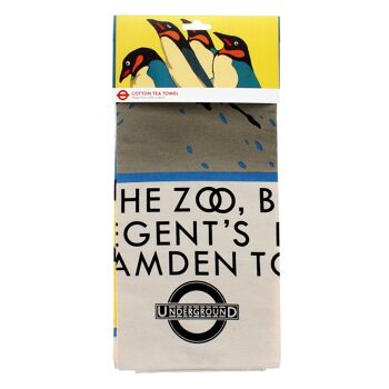 Torchon en coton - TfL Vintage Poster "Pour le Zoo""   1