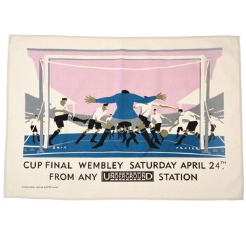 Torchon en coton - TfL Vintage Poster "Cup Final" 2