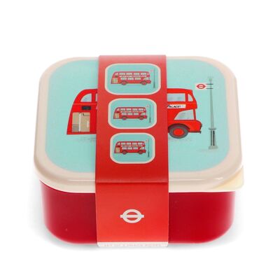 Cajas de refrigerios (juego de 3) - TfL Routemaster Bus