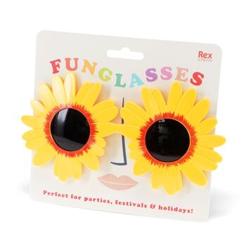 Funglasses - Lunettes de soleil tournesol jaunes 1