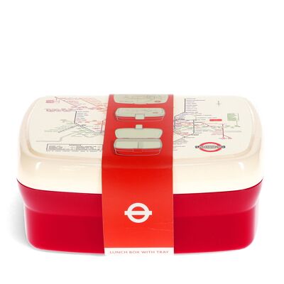 Lunch box with tray - TfL Heritage Tube map