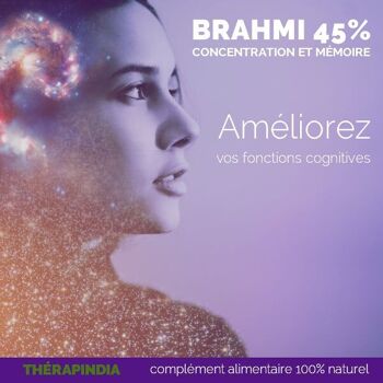 Brahmi 45 % Bacosides : Santé du cerveau 3