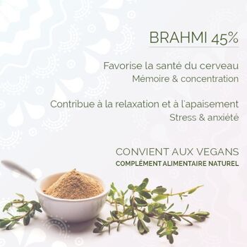Brahmi 45 % Bacosides : Santé du cerveau 4