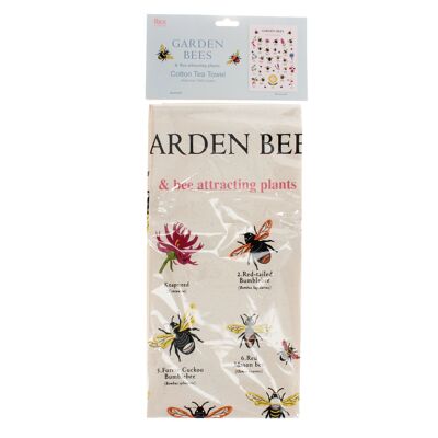 Paño de cocina - Abejas del jardín