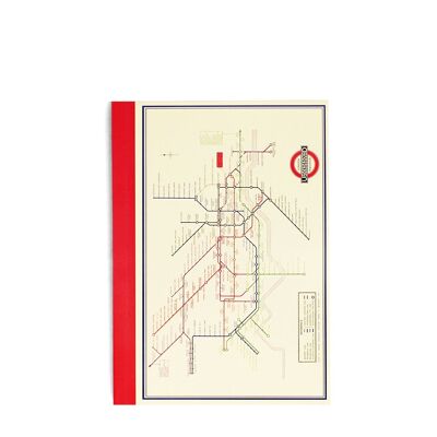 Cuaderno A6 - TfL Heritage Tube Map