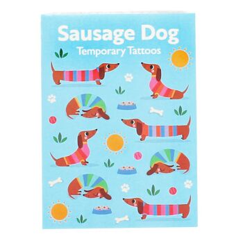 Tatouages ​​temporaires - Chien Saucisse 1