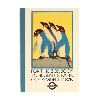 Quaderno A5 - Poster vintage TfL "Per lo zoo..."