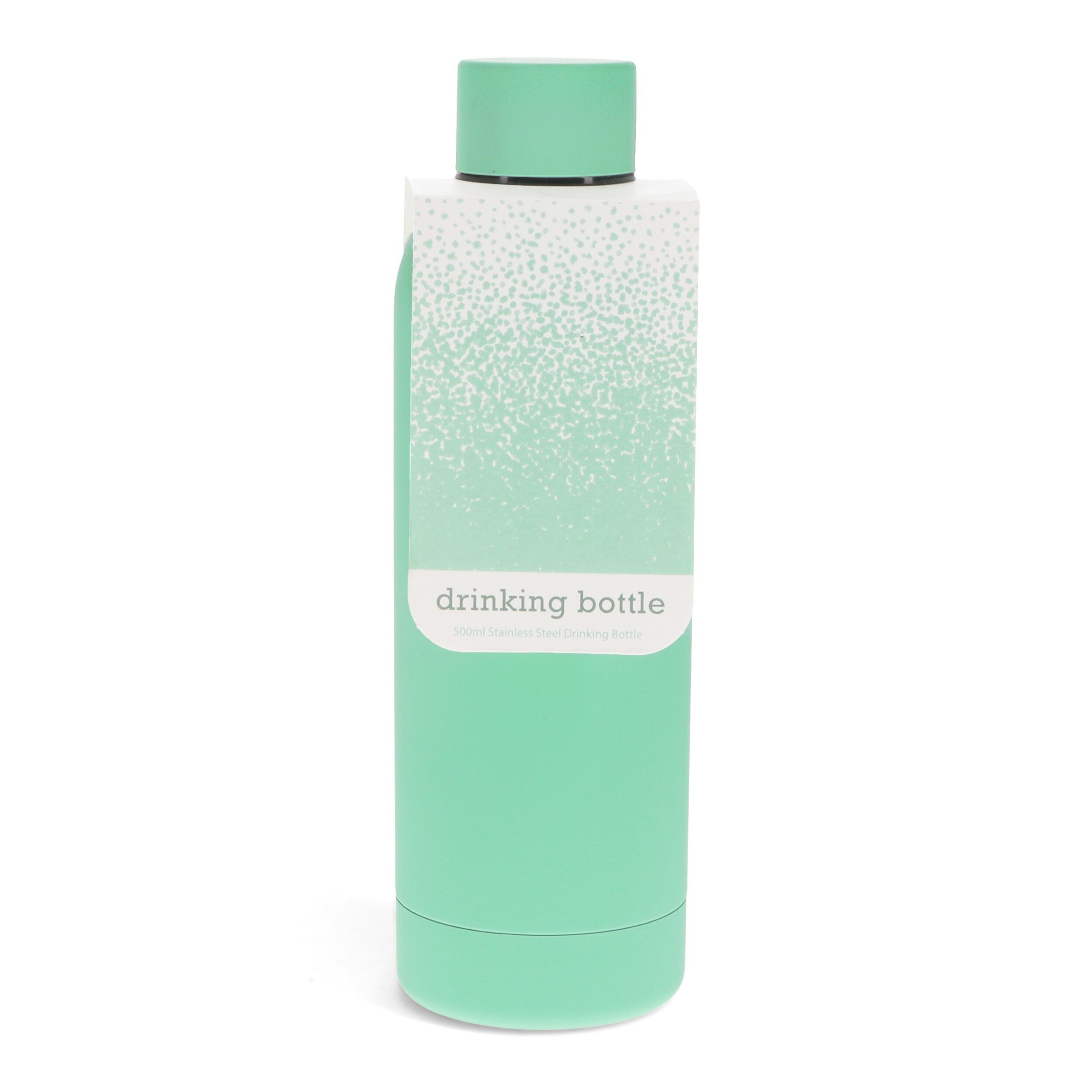 Rubber coated steel bottle 500ml - Mint green