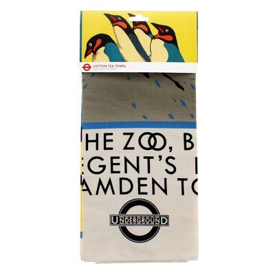 Paño de cocina de algodón - TfL Vintage Poster "For the Zoo..."¡