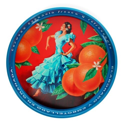 Round serving tray - Cerveza Española