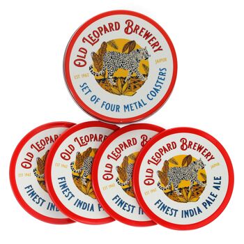 Sous-verres en métal (lot de 4) - Old Leopard Brewery 3