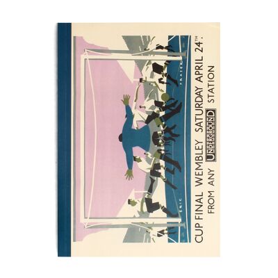 A5-Notizbuch – TfL Vintage Poster „Cup Final“