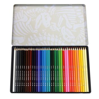 36 crayons de couleur dans une boîte - Terre Préhistorique 4