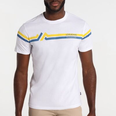 LOIS JEANS – Kurzarm-T-Shirt mit grafischen Streifen | 124777