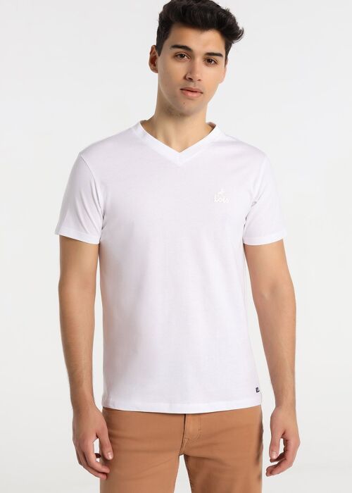 LOIS JEANS - T-Shirt Short Sleeve V-neck Logo | 124801