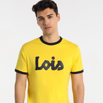 LOIS JEANS – Kurzarm-T-Shirt mit Kontrastlogo |124809
