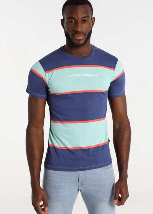 LOIS JEANS - Short Sleeve Woven Stripe T-Shirt | 124821