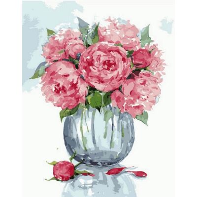 Paint by numbers "Delicate Peonies" - 40x50 cm