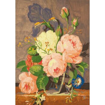 Peinture par numéros "Fleurs" - 30x40 cm 1