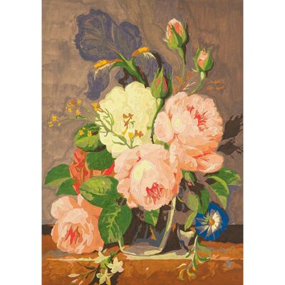 Peinture par numéros "Fleurs" - 30x40 cm