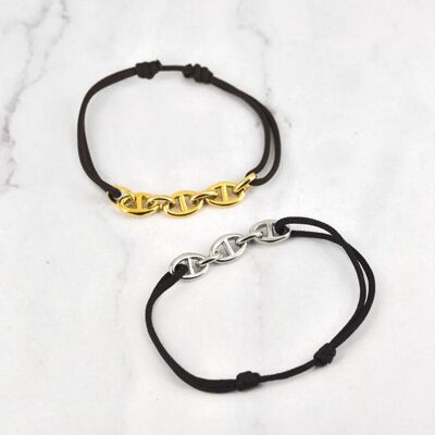 Maille H cord bracelet