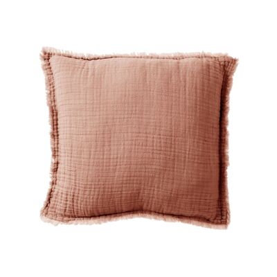 Célestine brick cushion - cotton gauze