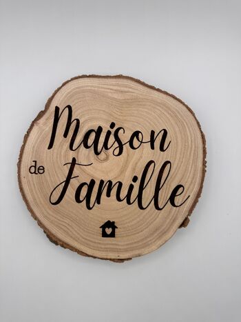 Rondin de bois - Maison de famille 1