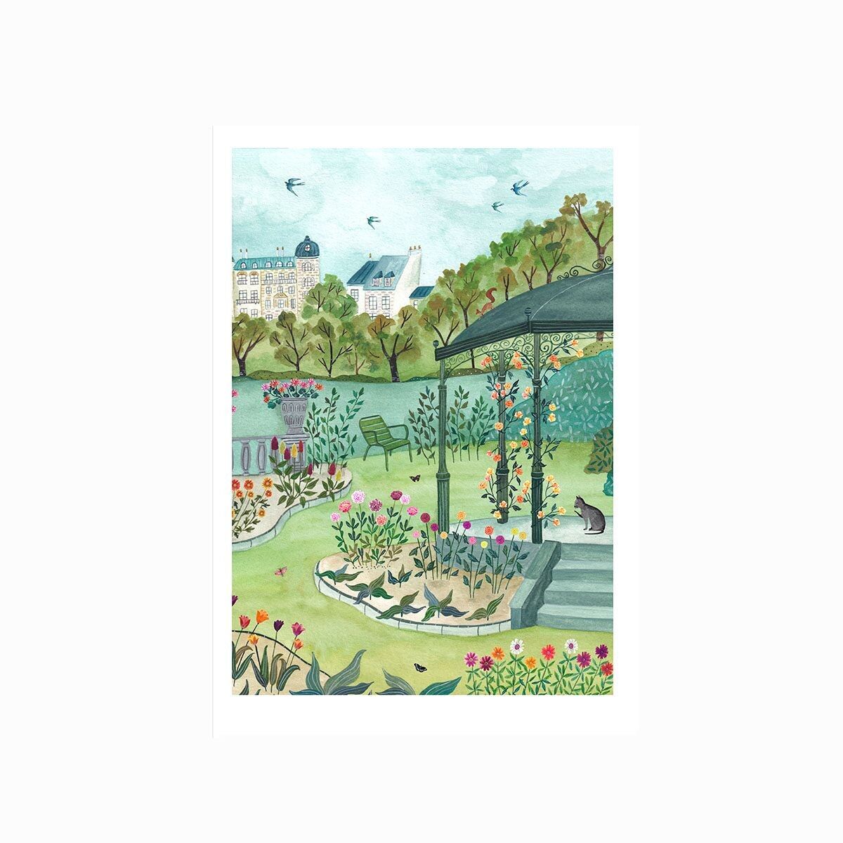 Poster decorativo A4 Parigi: i tetti di Parigi