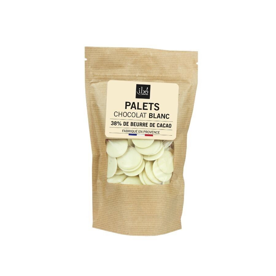 Weiße Schokoladenpucks (38 % Kakaobutter)