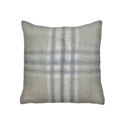 Housse de coussin Féroé taupe/ecru/gris