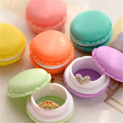 Packung mit 6 Aufbewahrungsboxen in Macaron-Form