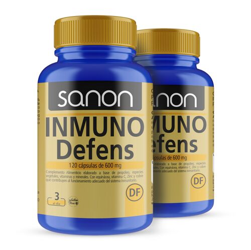 SANON Inmuno defens 120 cápsulas de 600 mg Pack 2