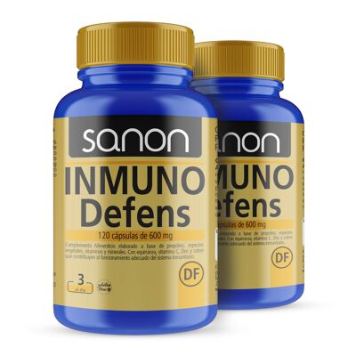 SANON Immunodefens 120 capsules of 600 mg Pack 2