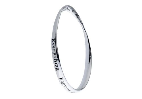 Silver Reason Everything Happens Bangle