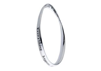 Bracelet Reason Everything Happens en argent