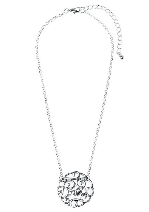 Dreamweave Link Necklace, Round 'Dream' Pendant