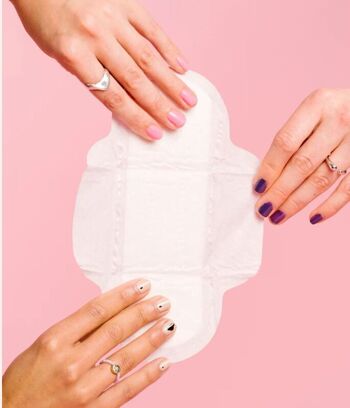 Étiquette pour serviettes hygiéniques biologiques 100 % coton 3