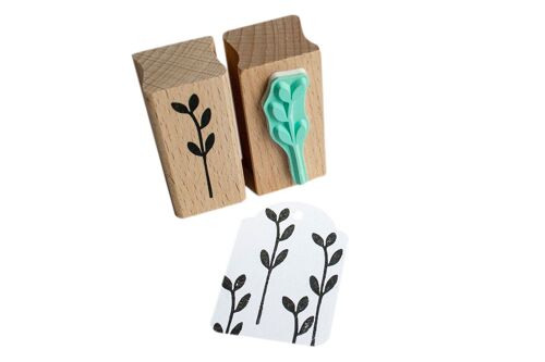 Minimalist Stem with Leaves - gift for Nature Enthusiasts and Gardeners