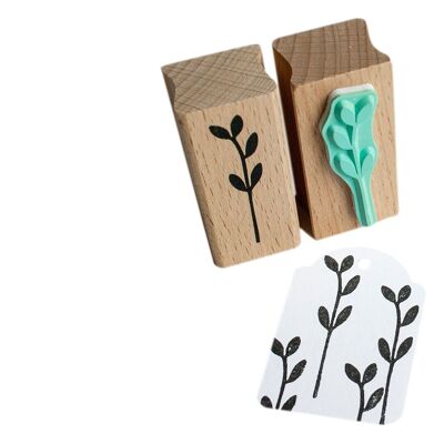 Minimalist Stem with Leaves - gift for Nature Enthusiasts and Gardeners