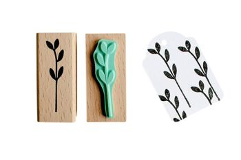 Tige minimaliste avec feuilles - cadeau pour les amateurs de nature et les jardiniers 4