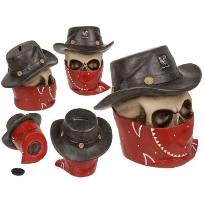 Bandana Skull Piggy Bank