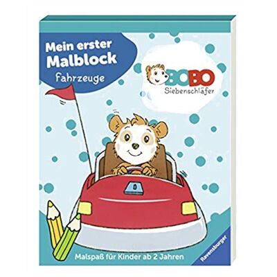 Livre Bobo Siebenschläfer: Malblock Fahrzeuge