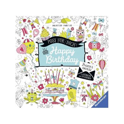 24 Cards & Envelopes “Post Für Dich! Happy Birthday"